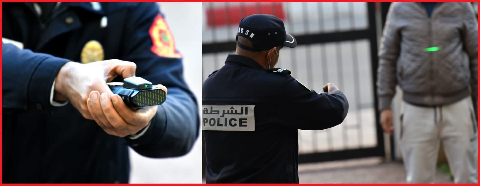 الرباط : استعمال منظومة السلاح البديل “BOLAWRAP” لتحييد خطر صادر عن شخص ضد عناصر الامن
