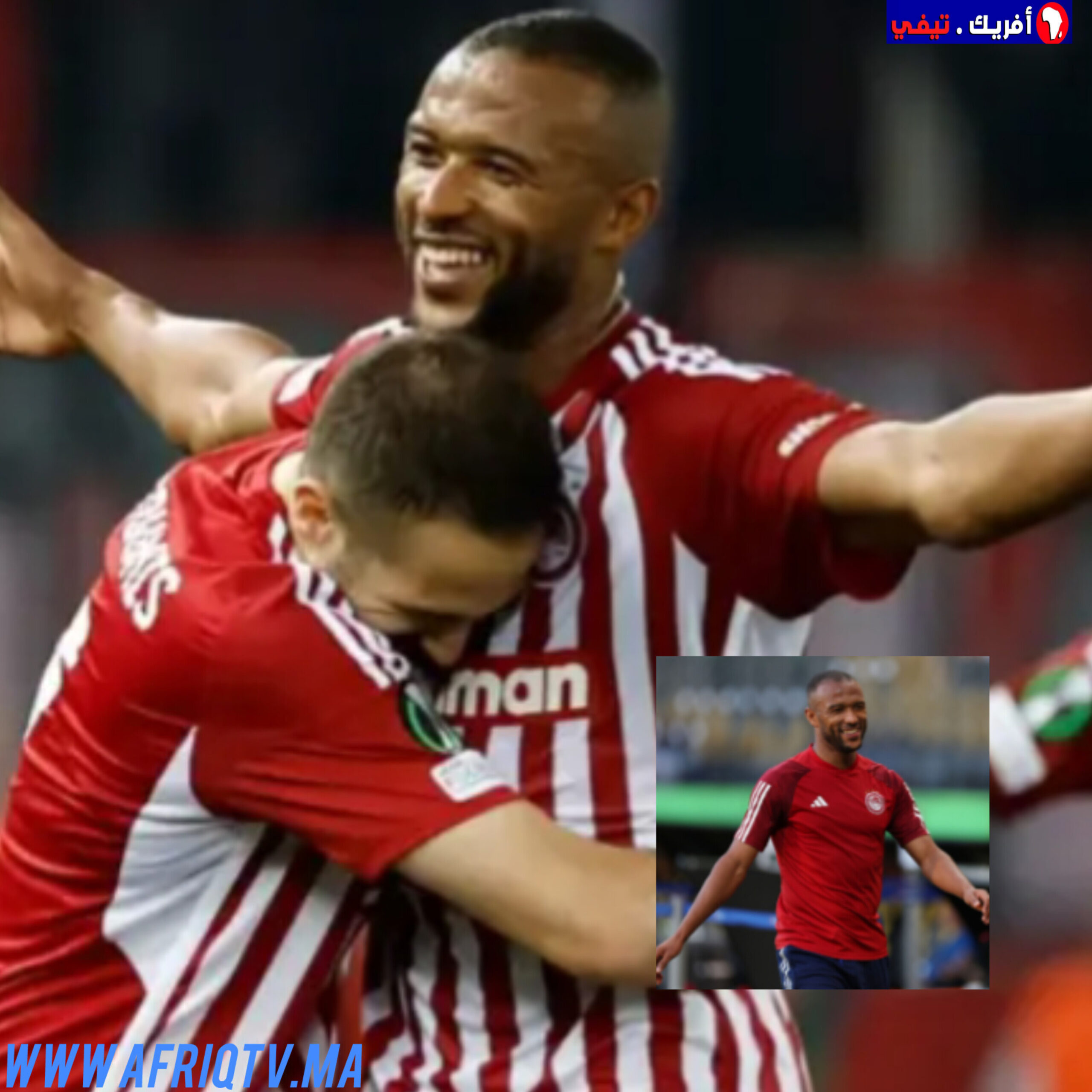 اللاعب المغربي أيوب العكبي يجدد عقده مع نادي أولمبياكوس اليوناني 