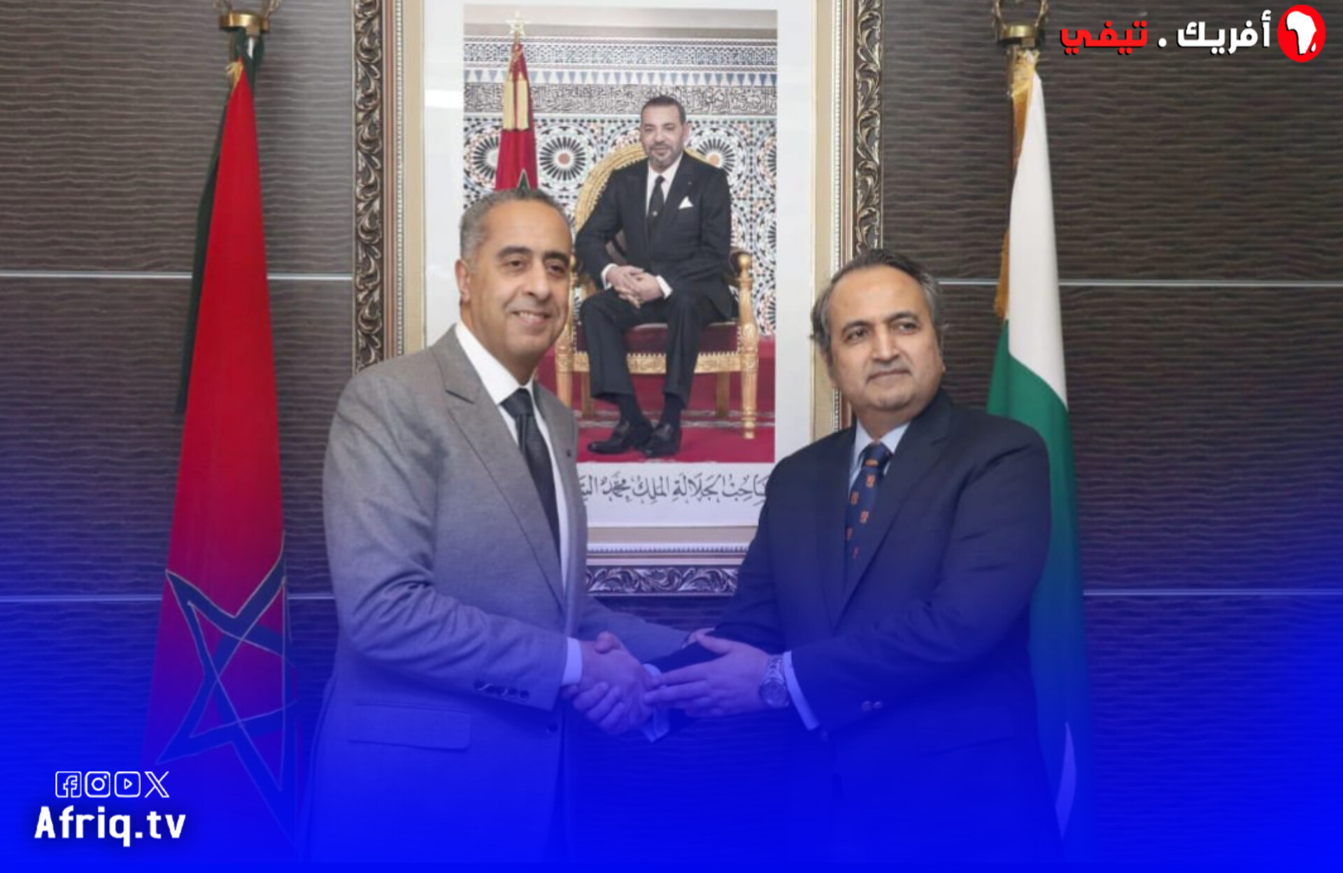 عبد اللطيف الحموشي يستقبل المفتش العام للشرطة بالنيابة بوزارة الداخلية الباكستانية 