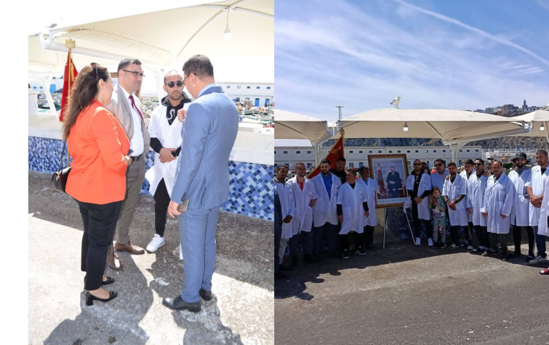 المبادرة الوطنية للتنمية البشرية تدعم محلات عصرية لبيع السمك بميناء الحسيمة